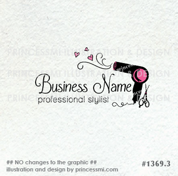 Hair Salon Logo Premade Logo Business Logo Custom Logo 